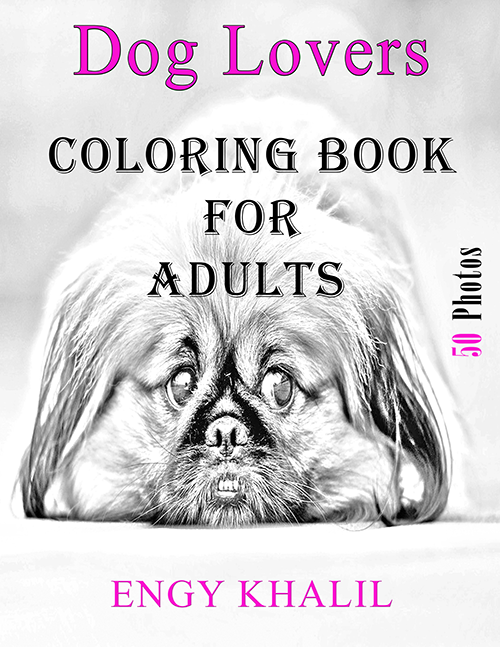 Dog Adult Coloring Book